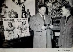 Henri Prevost (Droite) Commercant rue du Cher à Montlucon